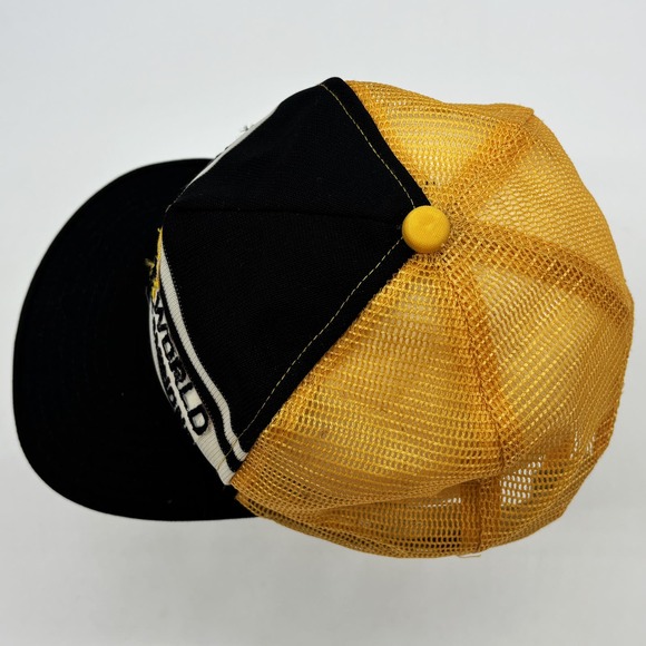 Vtg Pittsburgh Pirates Baseball Hat World Champions One Size Snap Back Mesh - Picture 5 of 7
